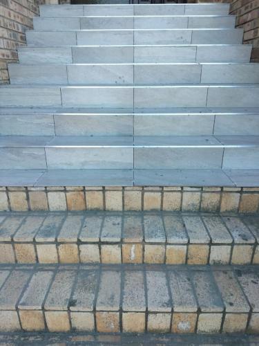 staircase tiling job in pe